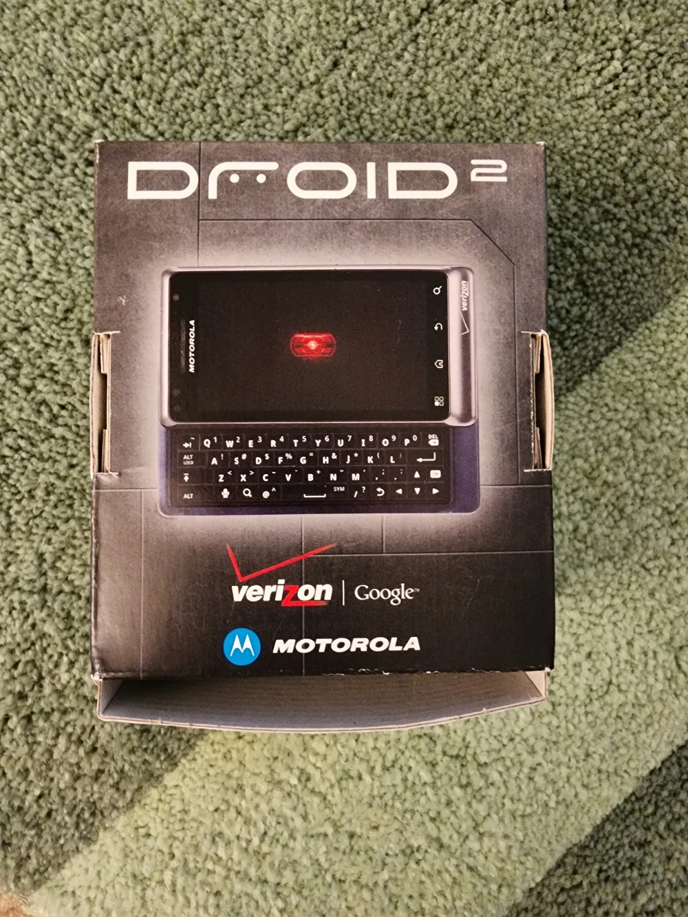Motorola Black Smartphone with Black Charger and Cable Bundle